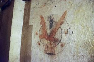 Ligne Maginot - BAMBESCH - A35 - (Ouvrage d'infanterie) - Bloc 2
Insigne du 146° RIF peint dans l'ouvrage