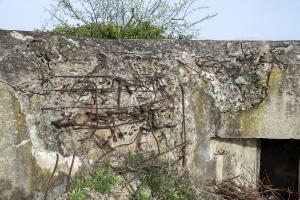 Ligne Maginot - BENNWIHR EST - (Blockhaus pour arme infanterie) - Dégâts probablement des combats hiver 1944/45