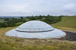 Ligne Maginot - ROHRBACH - FORT CASSO - (Ouvrage d'infanterie) - Bloc 3
La tourelle de mitrailleuses en position éclipsée