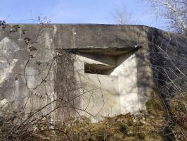Ligne Maginot - ECLUSE 52 NORD - (Blockhaus pour canon) - Le créneau de tir