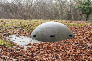 Ligne Maginot - HEITEREN (PC II/28° RIF) - (PC de Quartier) - La cloche de guet de l'ouvrage de tête