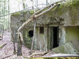 Ligne Maginot - MARKBACH - (Blockhaus pour arme infanterie) - L'entrée et la caponnière FM de gauche