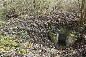 Ligne Maginot - WOLFGANTZEN NORD OUEST 3 - (Blockhaus pour arme infanterie) - Massif du bloc. Entrée sud