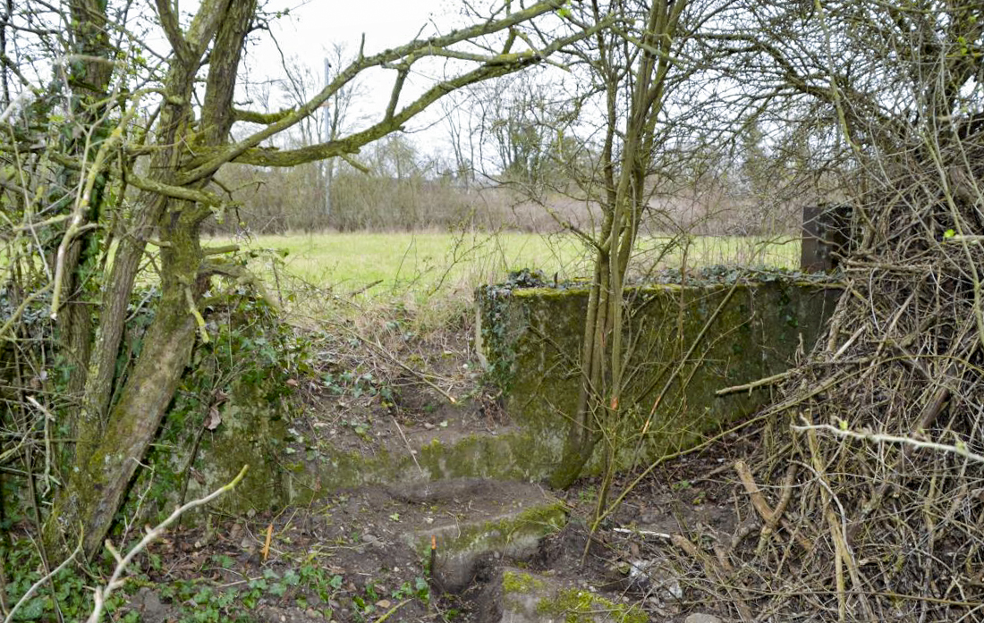Ligne Maginot - STATION DE BANTZENHEIM 7 - (Cuve pour arme d'infanterie) - Vue intérieur sur l'escalier