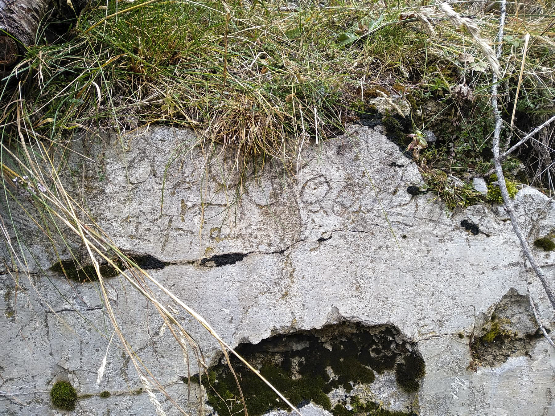 Ligne Maginot - CABANES VIEILLES (ABREUVOIR MILITAIRE) - (Divers) - Un graffitis de plus sur l'abreuvoir