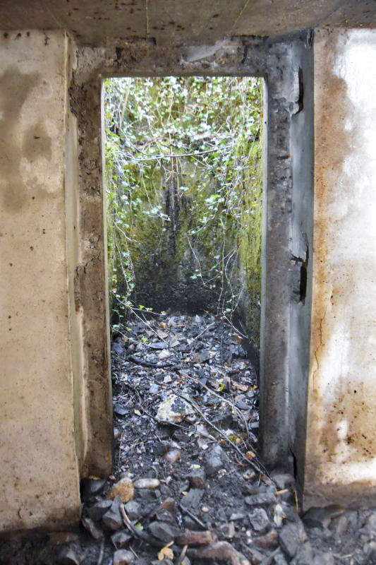 Ligne Maginot - VOIE-FERREE 3 - (Cuve pour arme d'infanterie) - Emplacement de la porte d'accès à la TD
