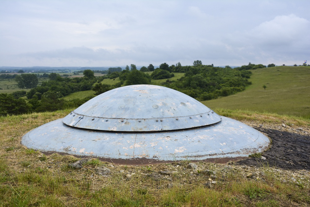 Ligne Maginot - ROHRBACH - FORT CASSO - (Ouvrage d'infanterie) - Bloc 3
La tourelle de mitrailleuses en position éclipsée