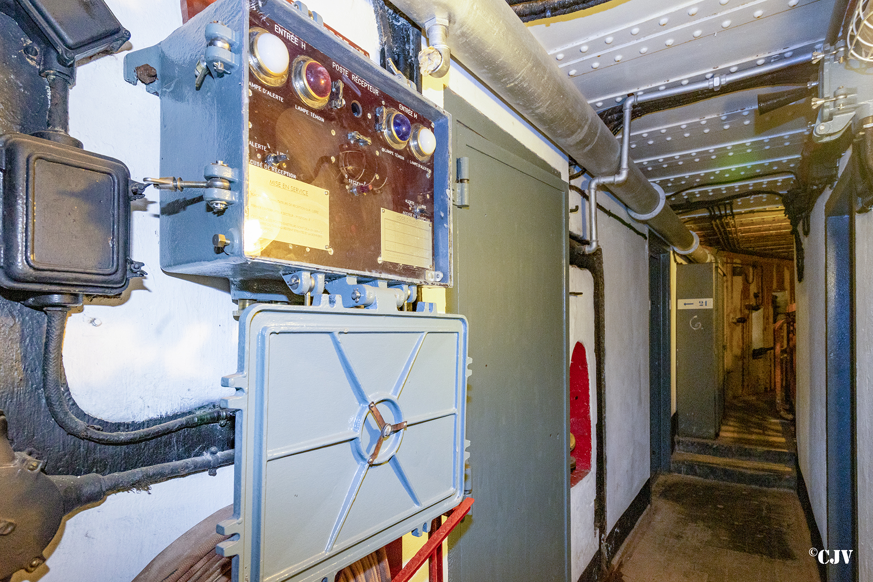 Ligne Maginot - ROHRBACH - FORT CASSO - (Ouvrage d'infanterie) - Bloc 1
Couloir
