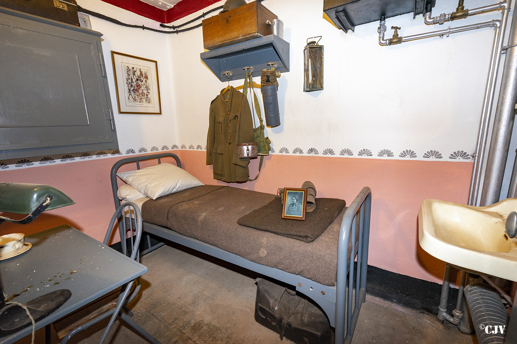 Ligne Maginot - ROHRBACH - FORT CASSO - (Ouvrage d'infanterie) - Bloc 1
Le chambre du chef de bloc