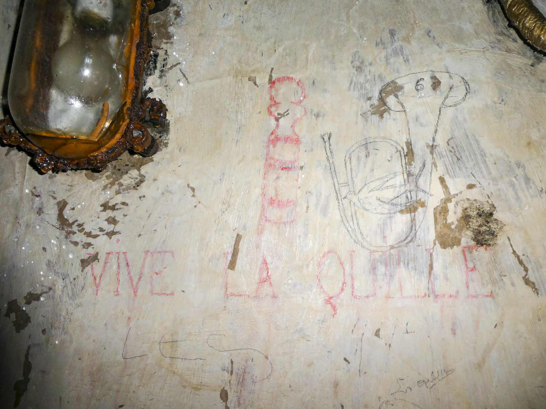 Ligne Maginot - LAVOIR - (Ouvrage d'artillerie) - Bloc 4 
Graffiti