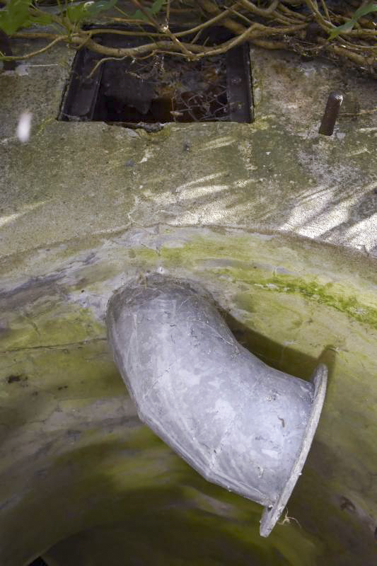 Ligne Maginot - ECLUSE 53 SUD - (Blockhaus pour canon) - Gaine d'aération de la chambre de tir