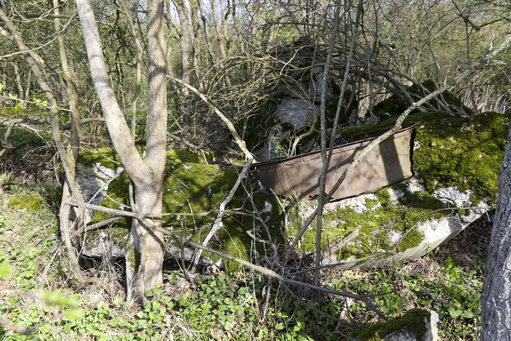 Ligne Maginot - LANGZUG 1 - (Blockhaus pour arme infanterie) - La coupole disloquée - Alain Perouffe