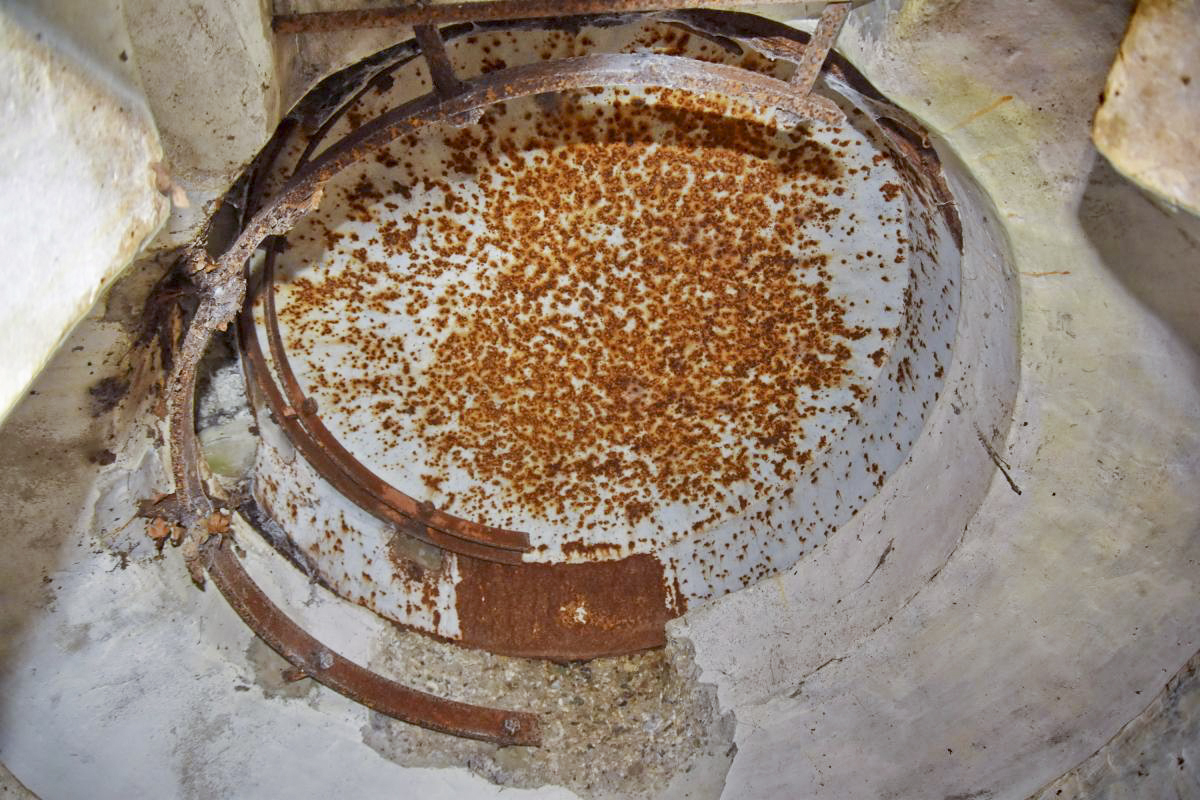 Ligne Maginot - OBERWALD EST CENTRE - (Blockhaus pour arme infanterie) - Intérieur de la coupole.