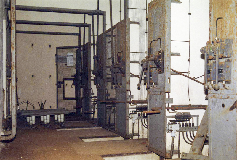 Ligne Maginot - GOETZENBRUCK - (Infrastructures électriques) - Cellules HTA du réseau de départs
Photographie faite avec l'autorisation de EDF.