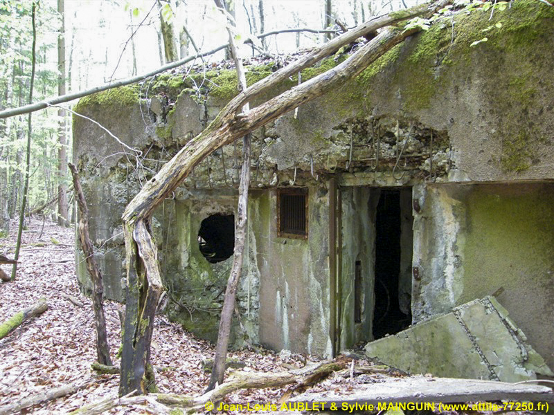 Ligne Maginot - MARKBACH - (Blockhaus pour arme infanterie) - L'entrée et la caponnière FM de gauche