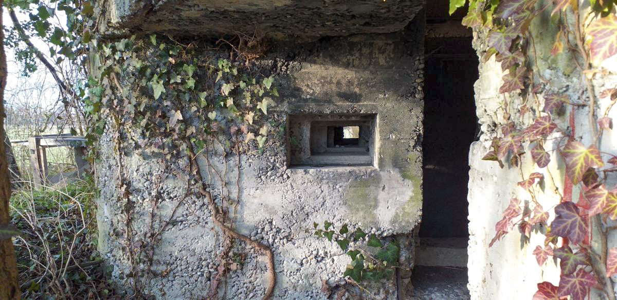 Ligne Maginot - 52 - BUSSIERES EST - (Blockhaus pour arme infanterie) - Créneau latéral de la caponnière