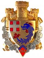 Ligne Maginot - Insigne du 154° RAP - Fabrication Drago