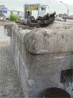 Ligne Maginot - 430H - PORT DU RHIN CENTRE 10 - (Blockhaus pour arme infanterie) - Tentative d'arrachement de la dalle