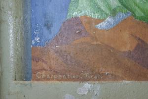 Ligne Maginot - SOETRICH - A11 - (Ouvrage d'artillerie) - L'une des peintures murales de l'ouvrage
Signature de l'auteur