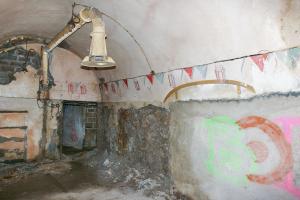 Ligne Maginot - SOETRICH - A11 - (Ouvrage d'artillerie) - Casernement 
Peinture murale
Le Mess de l'ouvrage, frise murale