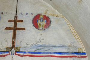 Ligne Maginot - SOETRICH - A11 - (Ouvrage d'artillerie) - Détail de la peinture murale du central téléphonique
