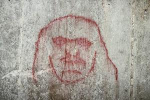 Ligne Maginot - BAUERNGRUNDWASSER - (Blockhaus pour arme infanterie) - Graffitis dans la chambre de tir Est