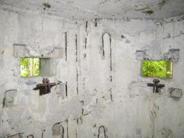 Ligne Maginot - BLAUELSANDKOEPFEL - (Blockhaus pour arme infanterie) - Chambre de tir - créneau frontal et latéral droit