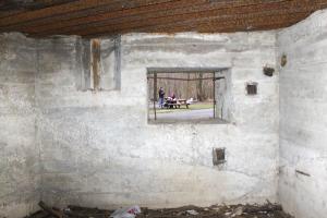 Ligne Maginot - BLAUELSAND - (Casemate d'infanterie - Simple) - deuxième chambre de tir, créneau pour mitrailleuse