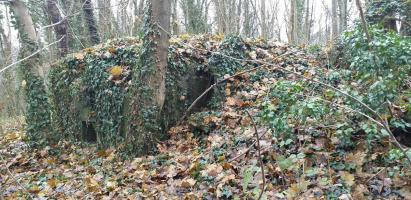 Ligne Maginot - FORT FOCH GLACIS - (Blockhaus pour arme infanterie) - Créneau FM et entrée remblayée