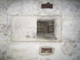 Ligne Maginot - HAUTE DIGUE 5 - (Blockhaus pour arme infanterie) - Chambre de tir
Détail créneau mitrailleuse gauche