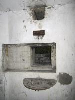 Ligne Maginot - HAUTE DIGUE 7 - (Blockhaus pour arme infanterie) - Chambre de tir
Détail créneau mitrailleuse gauche