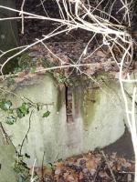 Ligne Maginot - PORT DU RHIN SUD 32BIS - (Blockhaus de type indéterminé) - Le second créneau visible, curieusement placé en coin