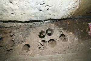 Ligne Maginot - 7 - (Central téléphonique isolé) - Le local abritant le central
Les fourreaux d'arrivée de câbles