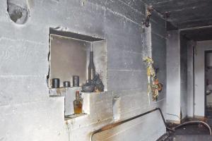 Ligne Maginot - BRUNNWASSER EST - (Casemate d'infanterie) - Créneau nord - absence de trémie