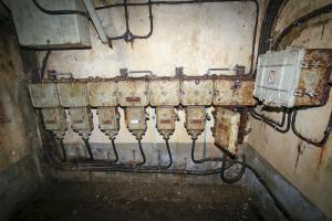 Ligne Maginot - HOCHWALD - (Ouvrage d'artillerie) - Avants Ouest
Tableau électrique au bas d'un bloc de combat