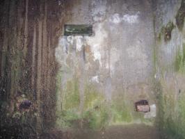 Ligne Maginot - KINZELBACH OUEST 1 - (Blockhaus pour arme infanterie) - Les créneaux. On distingue les gonds d'une tablette rabattable sous le créneau d'observation