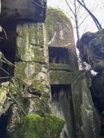 Ligne Maginot - BREITENACKER NORD - (Casemate d'infanterie - Simple) - Le créneau de défense de l'entrée et le créneau de flanquement du fossé