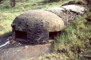Ligne Maginot - LAUDREFANG - A37 - (Ouvrage d'infanterie) - Bloc 2
La cloche GFM marquée par les tirs allemands