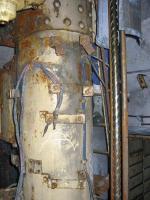 Ligne Maginot - LAUDREFANG - A37 - (Ouvrage d'infanterie) - Bloc 2
Etage intermédiaire de la tourelle mitrailleuses
Le fut pivot et la vis de la noria pour l'alimentation de la chambre de tir en munitions