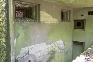 Ligne Maginot - DRACHENBRONN Sud Est ( Casemate d'infanterie ) - Les créneaux JM et canon de 37 et les deux créneaux FM de défense rapprochée