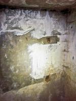 Ligne Maginot - U1 - (Chambre de coupure) - L'angle droit de la chambre de coupure, avec l'ancien emplacement du répartiteur.
