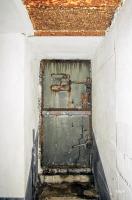 Ligne Maginot - HOCHWALD C3 ( Casemate d'infanterie ) - Porte blindée de l'entrée, récupérée après guerre sur un ouvrage allemand du Westwall