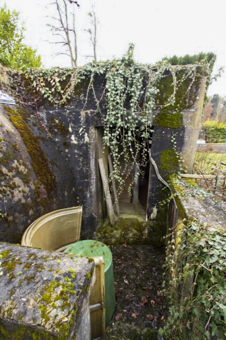 Ligne Maginot - DALHUNDEN EST - (PC de Sous-Quartier) - L'entrée secondaire vue de l'extérieur - Les Gardiens du Rhin
