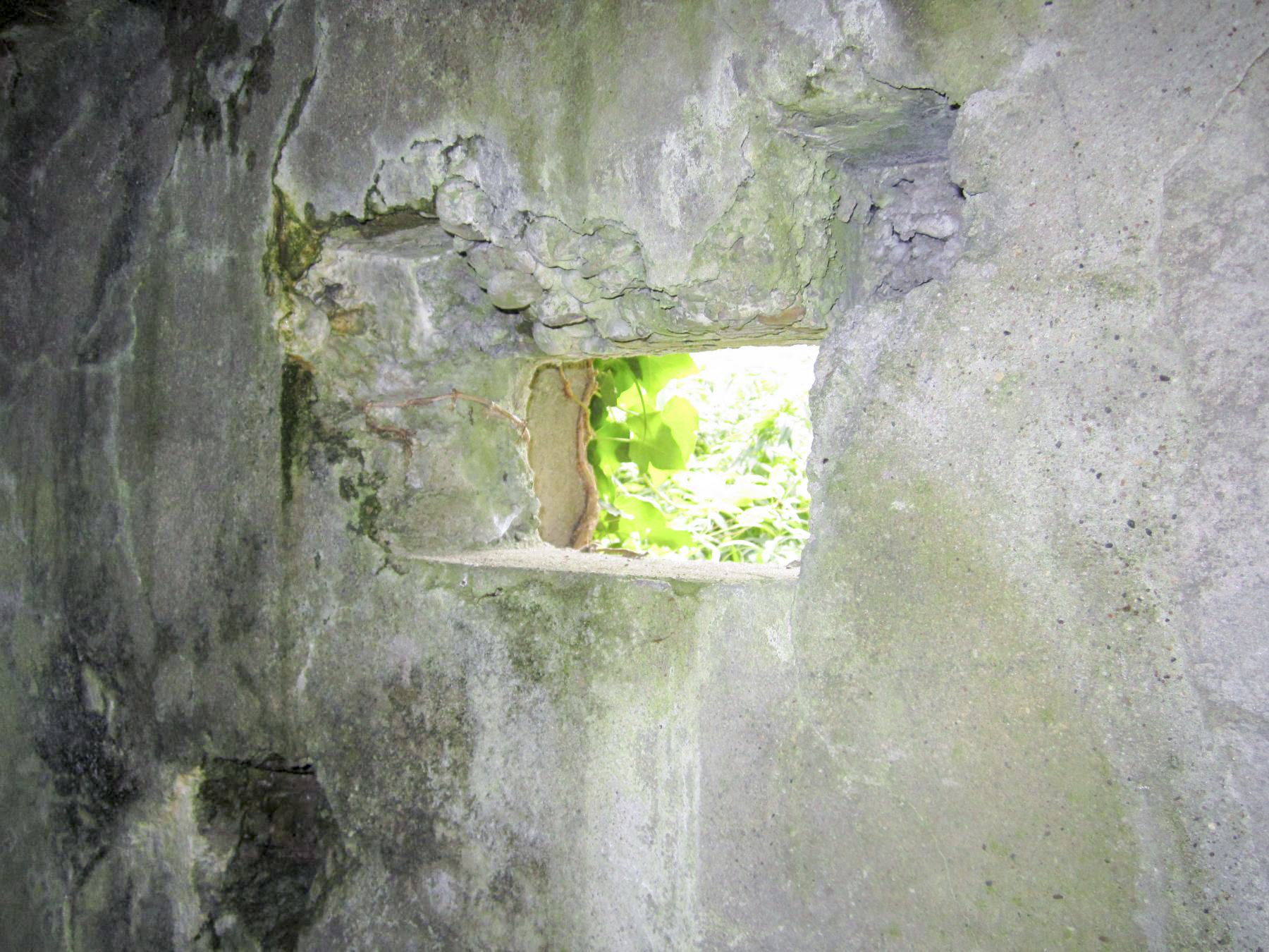 Ligne Maginot - HAUTE DIGUE 4 - (Blockhaus pour arme infanterie) - Créneau de défense rapprochée de l'entrée - G.Fuchs