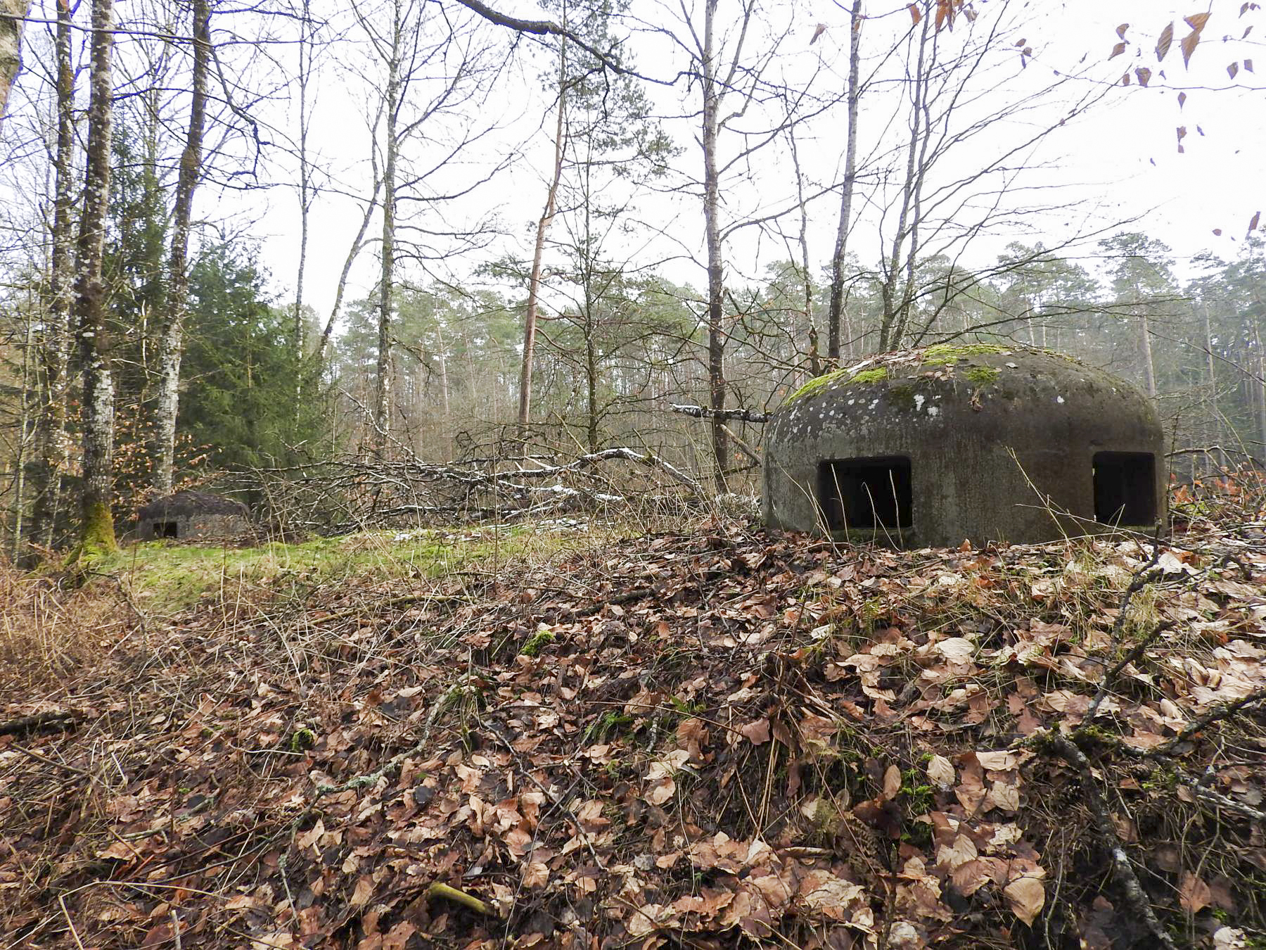 Ligne Maginot - NONNENKOPF - (Casemate d'infanterie - Double) - Les deux cloches GFM type A