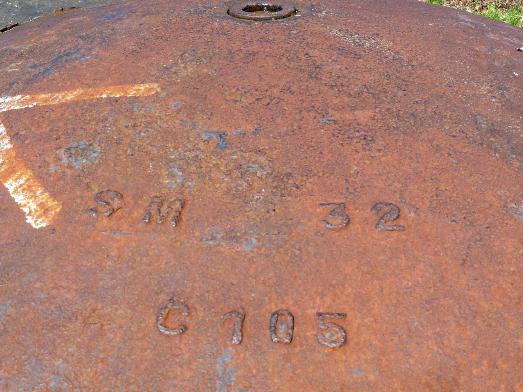 Ligne Maginot - EINSELING NORD - C72 - (Casemate d'infanterie) - Marquage de la cloche