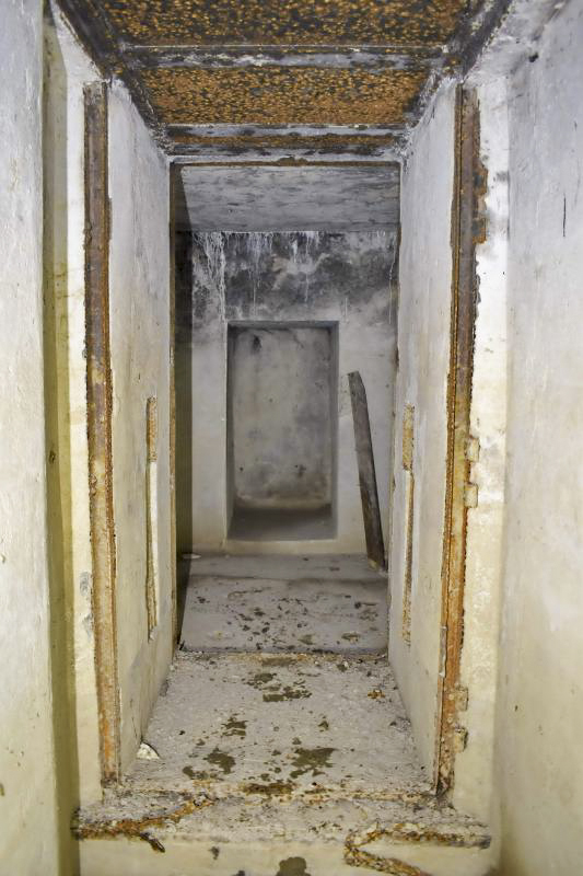 Ligne Maginot - SPORENINSEL - (Casemate d'infanterie - Double) - Couloir de l'entrée
Emplacement de la porte étanche 