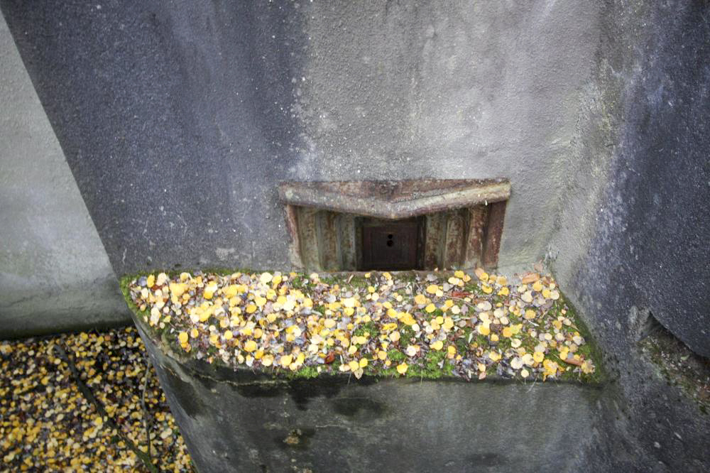 Ligne Maginot - HOCHWALD - (Ouvrage d'artillerie) - Bloc 3
Coffre de gauche, créneau pour mortier de 50