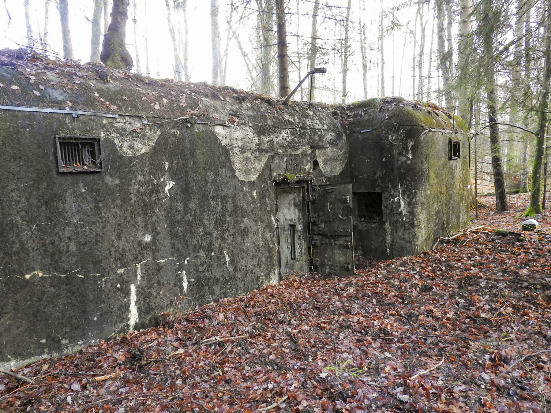 Ligne Maginot - GRAFENWEIHER NORD OUEST - (Casemate d'infanterie - double) - La façade arrière de la casemate - STENGER Mathieu