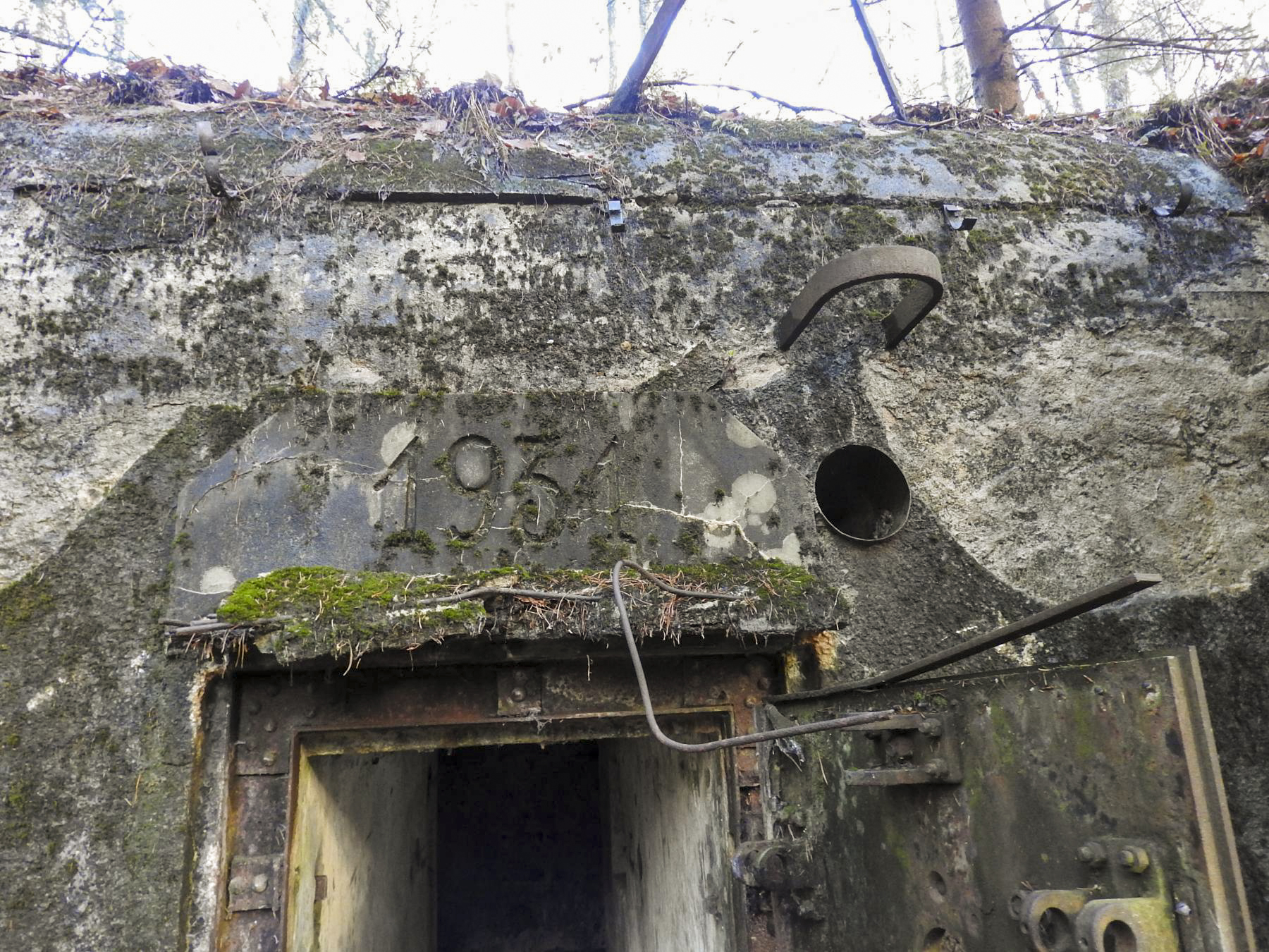 Ligne Maginot - GRAFENWEIHER NORD OUEST - (Casemate d'infanterie - double) - La date au-dessus de l'entrée - STENGER Mathieu